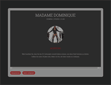 Tablet Screenshot of madame-dominique.com